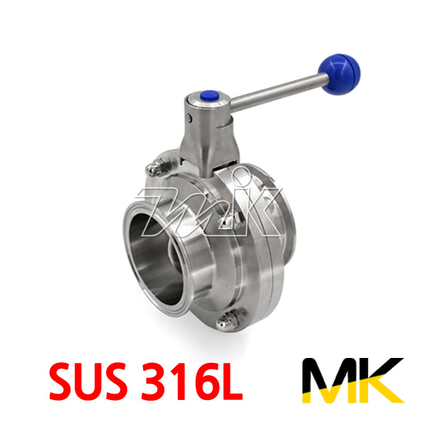 쎄니타리 버터플라이2페럴(SUS316L)-풀림방지핸들(MK) (25749)